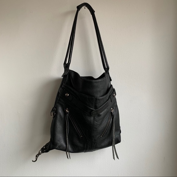 Botkier Black pebble leather hobo satchel bag - Picture 6 of 13